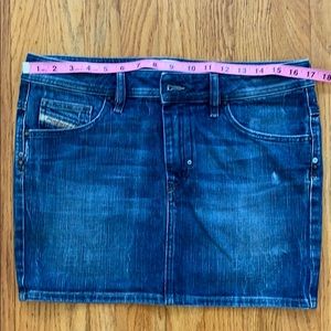 Diesel denim mini skirt